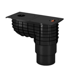 GAMRAT Osadnik do rur spustowych (PP) - CZARNY